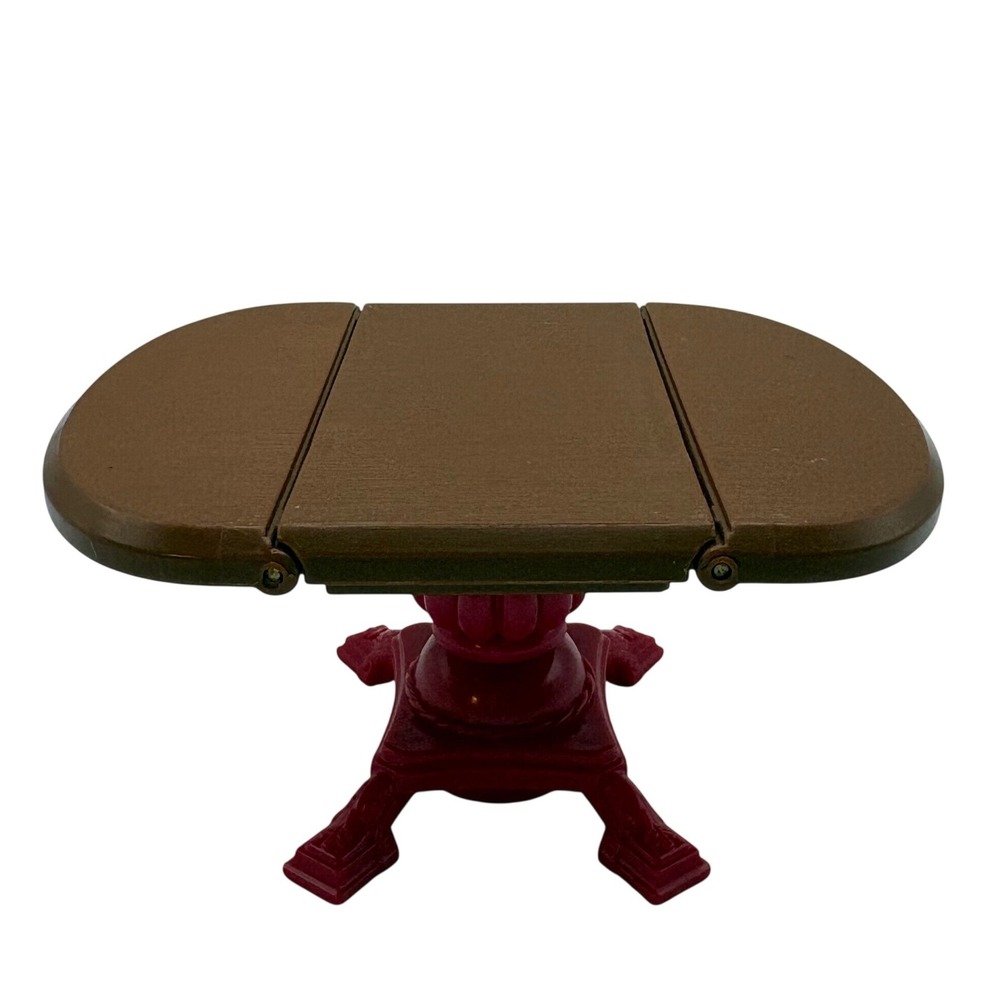 Vintage Fisher Price Loving Family Dollhouse Formal Dining Room Drop Leaf Table